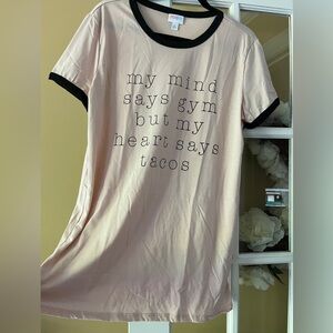 NWT Lularoe Liv Casual Pink Graphic Tee